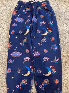 NWT Mini Boden Navy Celestial Print Joggers 9-10Y